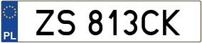 Truck License Plate